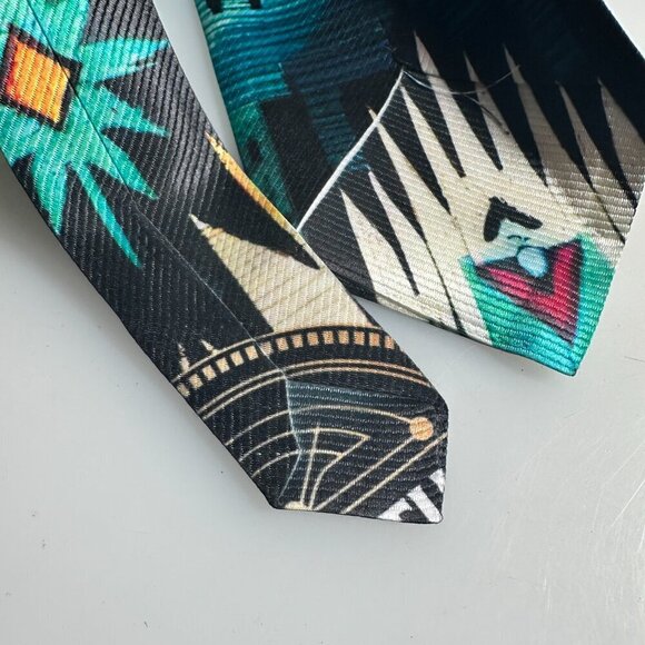 Tribal Aztec Tie Cowboy Designer Menswear Necktie Wigwam Western Southwestern - Picture 4 of 8